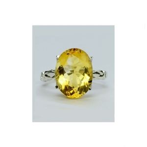 ♥️ LOVELY CITRINE STERLING SILVER RING